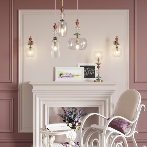 Подвес «ODEON LIGHT EXCLUSIVE» 4855/1A, серия: BIZET (крепление на планке). Фото 2.