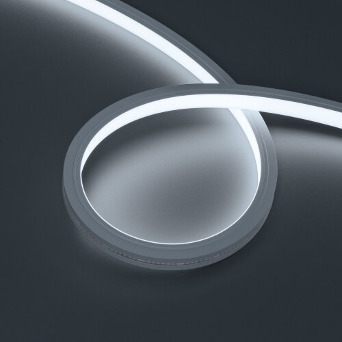 Светодиодная лента герметичная MOONLIGHT-TOP-X320-13x12mm 24V White6500 (5 W/m, IP67, sauna, 5m, wire x1) (Arlight, Вывод вниз, 3 года) - фото 1