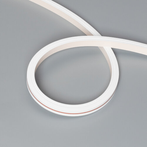 Светодиодная лента герметичная MOONLIGHT-TOP-X320-13x12mm 24V White6500 (5 W/m, IP67, sauna, 5m, wire x1) (Arlight, Вывод вниз, 3 года) - фото 3