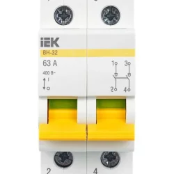 Выключатель нагрузки (мини-рубильник) 2п 63А ВН-32 KARAT IEK MNV10-2-063
