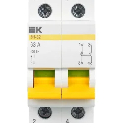 Выключатель нагрузки (мини-рубильник) 2п 63А ВН-32 KARAT IEK MNV10-2-063