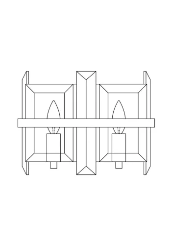 Настенный светильник (бра) Cerezo E14x2 (Хром) - фото 4