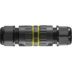 Муфта соединительная для 2-х кабелей 3pin/3pin, Р20, пружинные зажимы, IP68