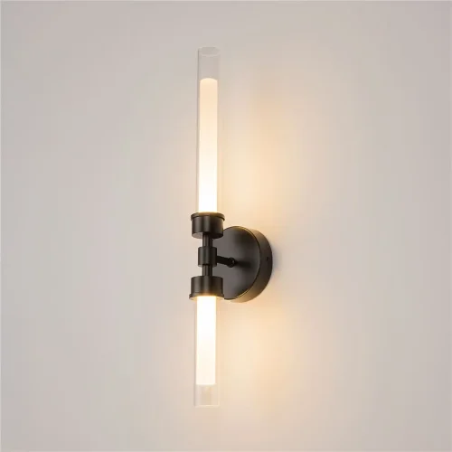 Настенный светильник (бра) Stelo 3000К 7Вт (Черный) - фото 5