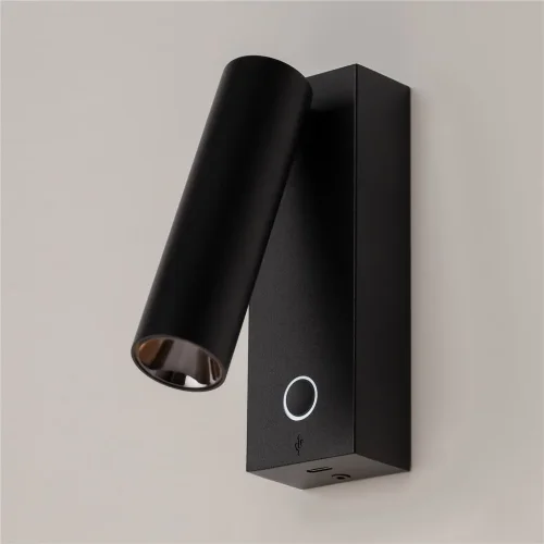 Настенный светильник (бра) Twist 3000K 3Вт IP 20 (Черный) - фото 9