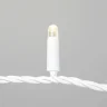 Гирлянда Нить 10м Тепло-Белая 24В, 100 LED, Провод Белый Каучук 2,3мм, IP65. Фото 2.