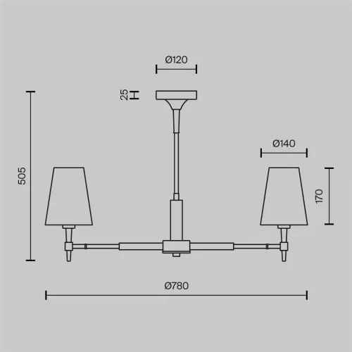 Потолочный светильник Zaragoza E14х5 (Латунь) - фото 6