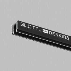 Профиль-трек SLOTT for DENKIRS SMART, для натяжных потолков, 2 м, алюминий, черный, Denkirs TR2014-BK