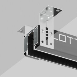 Профиль-трек SLOTT for DENKIRS SMART, для натяжных потолков, 2 м, алюминий, черный, Denkirs TR2014-BK