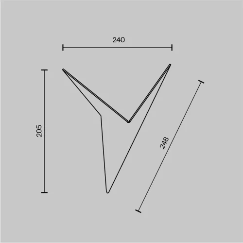 Настенный светильник (бра) Trame 3000К 3Вт IP 20 (Белый) - фото