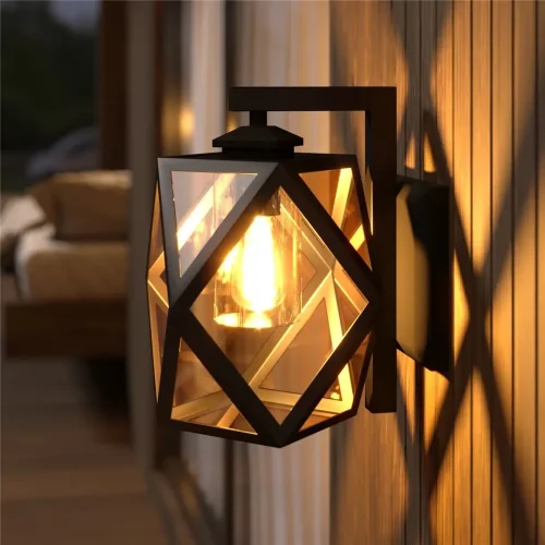 Настенный уличный светильник Ambra D IP33 35133/D черный - фото 2