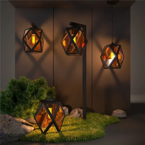 Настенный уличный светильник Ambra D IP33 35133/D черный - фото 5