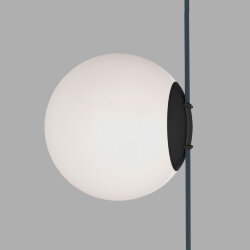 Cветильник для трека-ремня Belty, серия Orb, со светодиодом, D180*H181мм, 48V DC, 10W, RA90, 120°, 4000K, IP20, белый, акрил, Denkirs DK5552-BK