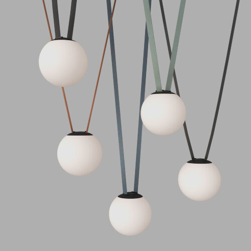 DK5552-BK Cветильник для трека-ремня Belty, серия Orb, со светодиодом, D180*H181мм, 48V DC, 10W, RA90, 120°, 4000K, IP20, белый, акрил. Фото 3