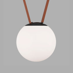 Cветильник для трека-ремня Belty, серия Orb, со светодиодом, D180*H181мм, 48V DC, 10W, RA90, 120°, 4000K, IP20, белый, акрил, Denkirs DK5552-BK