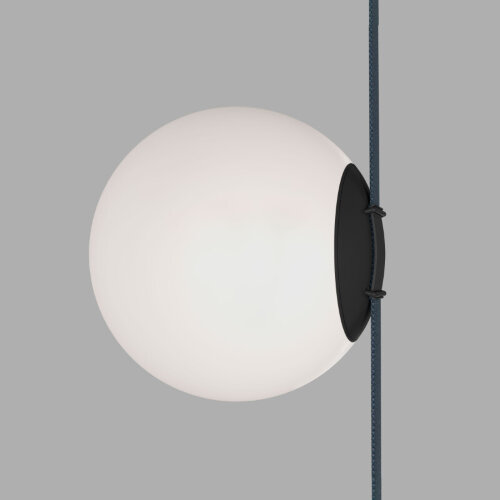 DK5552-BK Cветильник для трека-ремня Belty, серия Orb, со светодиодом, D180*H181мм, 48V DC, 10W, RA90, 120°, 4000K, IP20, белый, акрил. Фото 2