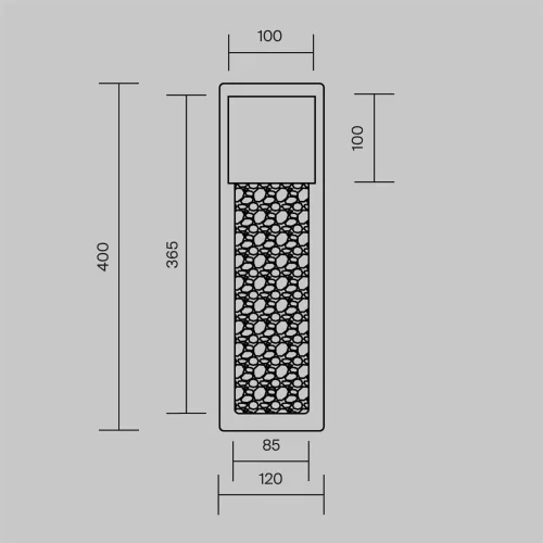 Настенный светильник (бра) Golthic 3000К 23Вт (Черный) - фото 8
