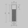 Настенный светильник (бра) Голтик / Golthic 3000К 23Вт (Черный) MOD474WL-L20B3K - фото 8