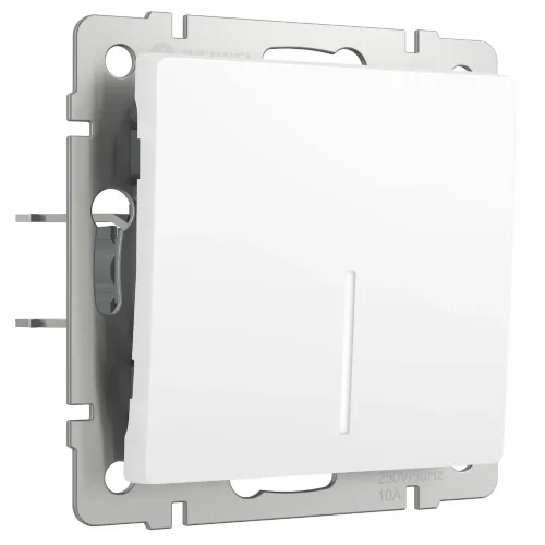 Выключатель одноклавишный с подсветкой (белый матовый) W1110161 - фото 2