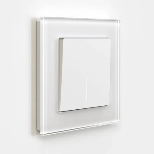 Выключатель одноклавишный с подсветкой (белый матовый) W1110161 - фото 3