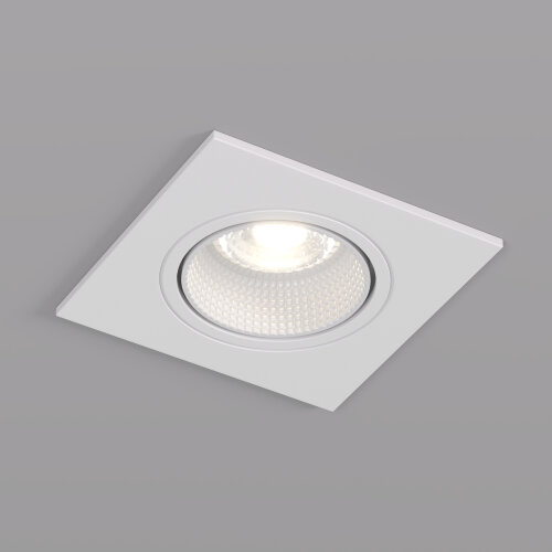 DK3071-WH Встраиваемый светильник, IP 20, 10 Вт, GU5.3, LED, белый/белый, пластик.