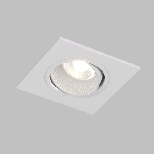 DK3071-WH Встраиваемый светильник, IP 20, 10 Вт, GU5.3, LED, белый/белый, пластик.
