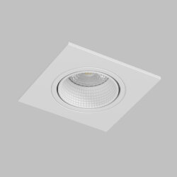 Встраиваемый светильник, IP 20, 10 Вт, GU5.3, LED, белый/белый, пластик, Denkirs DK3071-WH