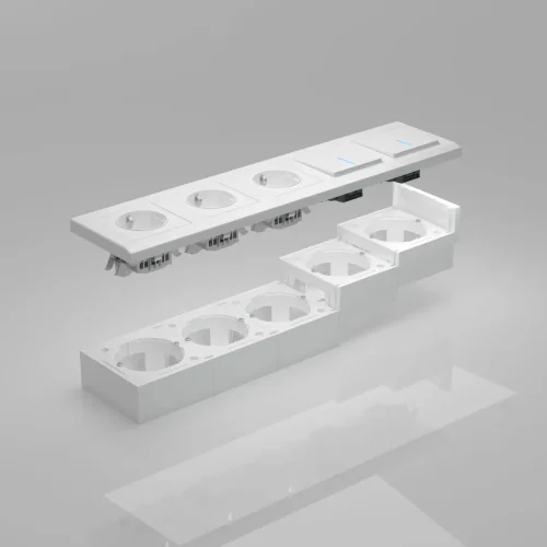 Коробка для накладного монтажа белый W8000001 - фото 2