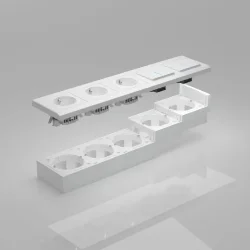 Коробка для накладного монтажа белый W8000001