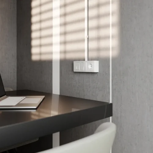 Коробка для накладного монтажа белый W8000001 - фото 3