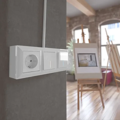 Коробка для накладного монтажа белый W8000001 - фото 4