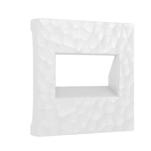 Накладка для двойной розетки Еthernet RJ-45 (Hammer белый) W1291101 - фото