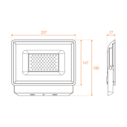 Светодиодный прожектор WOLTA WFL-70W/06 70Вт 5700К IP65