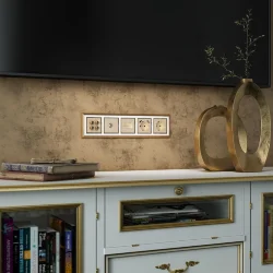 ТВ-розетка оконечная (шампань) W1183011