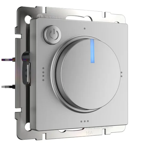 Терморегулятор электромеханический для теплого пола серебряный W1151106 - фото