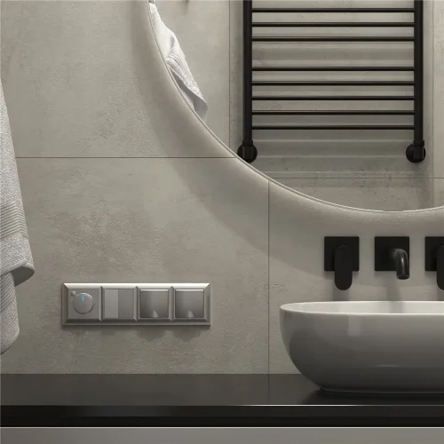 Терморегулятор электромеханический для теплого пола серебряный W1151106 - фото 2