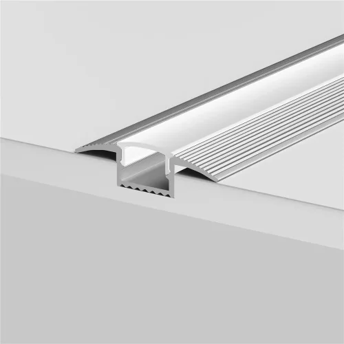 Алюминиевый профиль встраиваемый в пол 37x10 (Серебро, 2 м), ALM-3710-S-2M 636022 (Серебро) - фото 4
