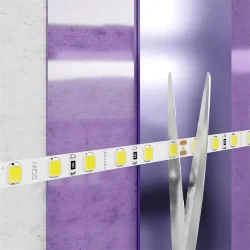 Светодиодная лента 24В 2835 9,6Вт/м 6000K 5м IP20 5мм (Белый)