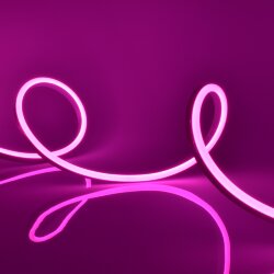 ULS-N11-2835-120LED-m-8mm-IP67-DC24V-10W-m-15M-PINK Светодиодная гибкая герметичная лента, NEON, Катушка 15м, в герметичной упаковке, Розовый свет