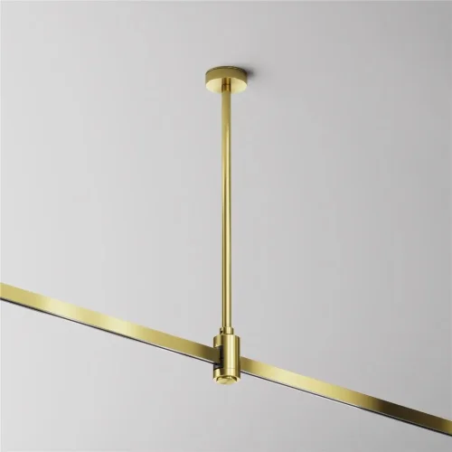 Крепление потолочное Medium 300мм с вводом питания Flarity латунь (Латунь) - фото 2