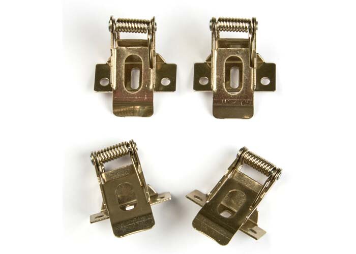 UFL-F04 SILVER 150 POLYBAG Комплект крепежных скоб на пружинах (4шт.) для установки в гипсокартон. - фото