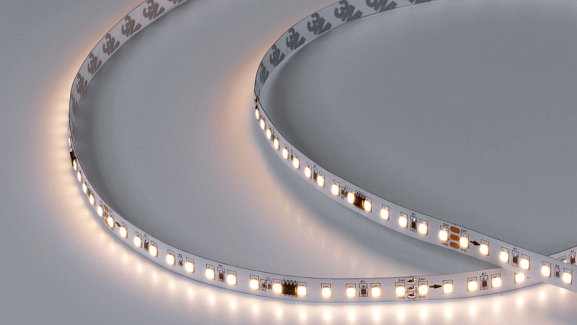 Светодиодная лента стандарт 2835, 120 LED/м, 11 Вт/м, 24В , IP20, Цвет: Теплый белый, SWG2120-24-11-WW-SPI-M - фото