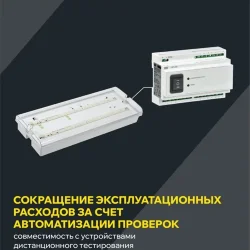 Светильник светодиодный ДПА 5042-3 IP65 3ч аварийный аккум. универс. подкл. IEK LDPA0-5042-3-65-K01