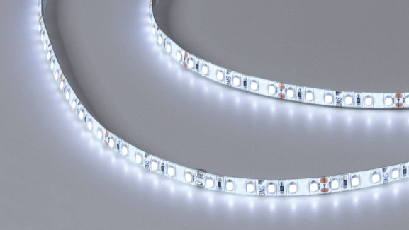 Светодиодная лента 2835, 120 LED/м, 9,6 Вт/м, 24В , IP65, 3M, Цвет: Холодный белый, SWG2120-24-9.6-W-65-M - фото