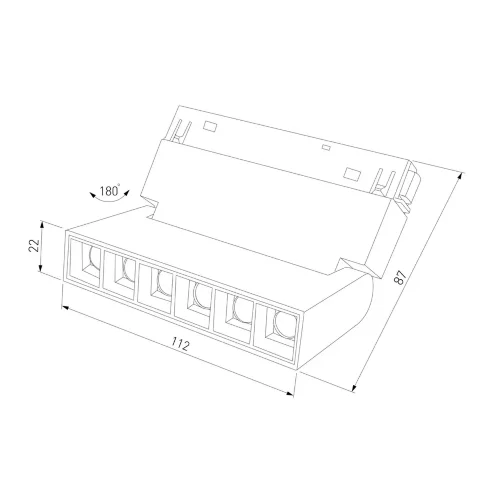 Slim Magnetic HL01 Трековый светильник 6W 4200K черный 85009/01 85009/01 - фото 9