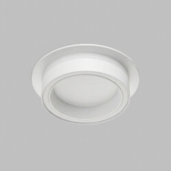 Встраиваемый светильник GLOW, GX53, до 15 Вт, LED, IP20, белый, алюминий, акрил, Denkirs DK-DH2010-WH