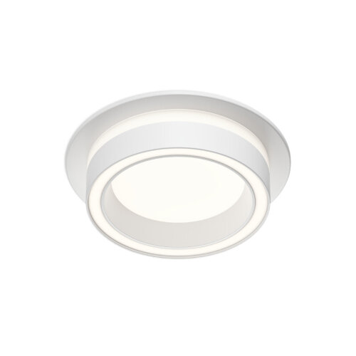 Встраиваемый светильник GLOW, GX53, до 15 Вт, LED, IP20, белый, алюминий, акрил. Фото 4