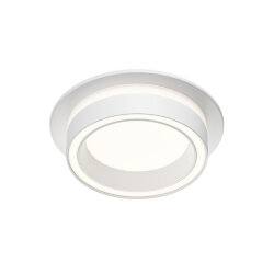 Встраиваемый светильник GLOW, GX53, до 15 Вт, LED, IP20, белый, алюминий, акрил, Denkirs DK-DH2010-WH