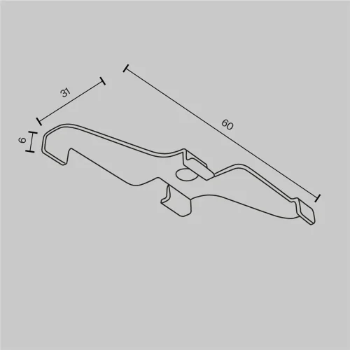 Фиксатор для накладного монтажа Exility белый, 2шт (Белый) TRA034HS-21W - фото 7