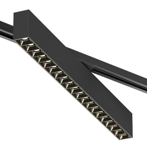 DK6634-BK Поворотный однофазный трековый светильник EDDER со светодиодом L538mm 220V 40W 30° 3000K IP20 черный алюминий.